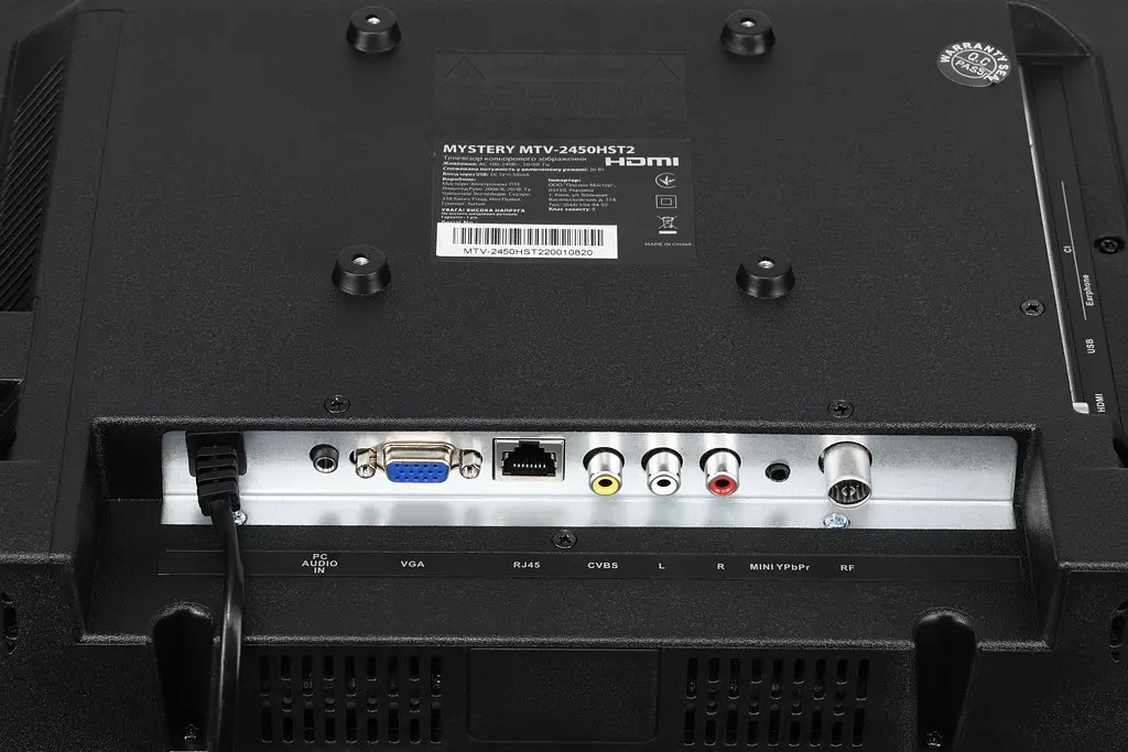 Телевізор TV 24 Mystery MTV-2450HST2 HD Ready/T2/Smart TV/Android 11/USB 2.0/Wi-Fi/Чорний - фото 5