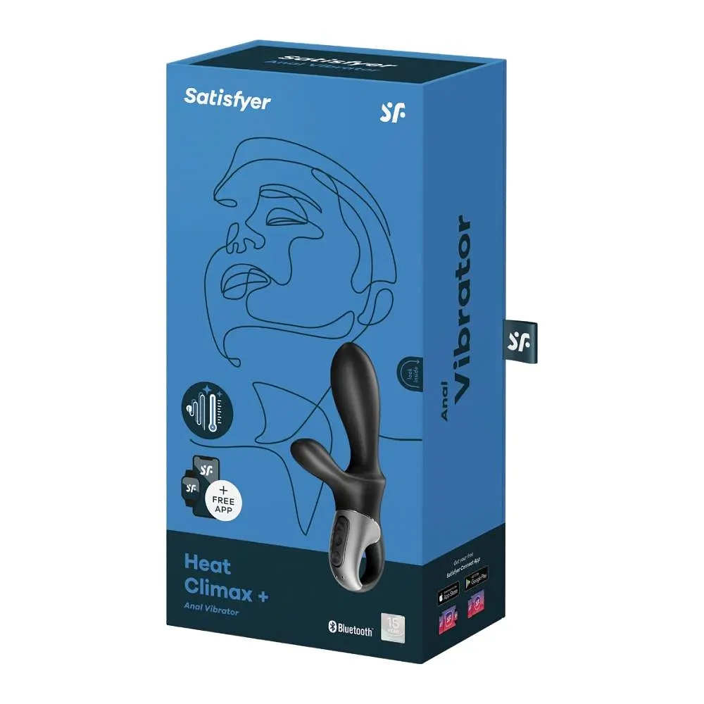 Вібратор Satisfyer Heat Climax + Connect App 20.5 см чорний - фото 4