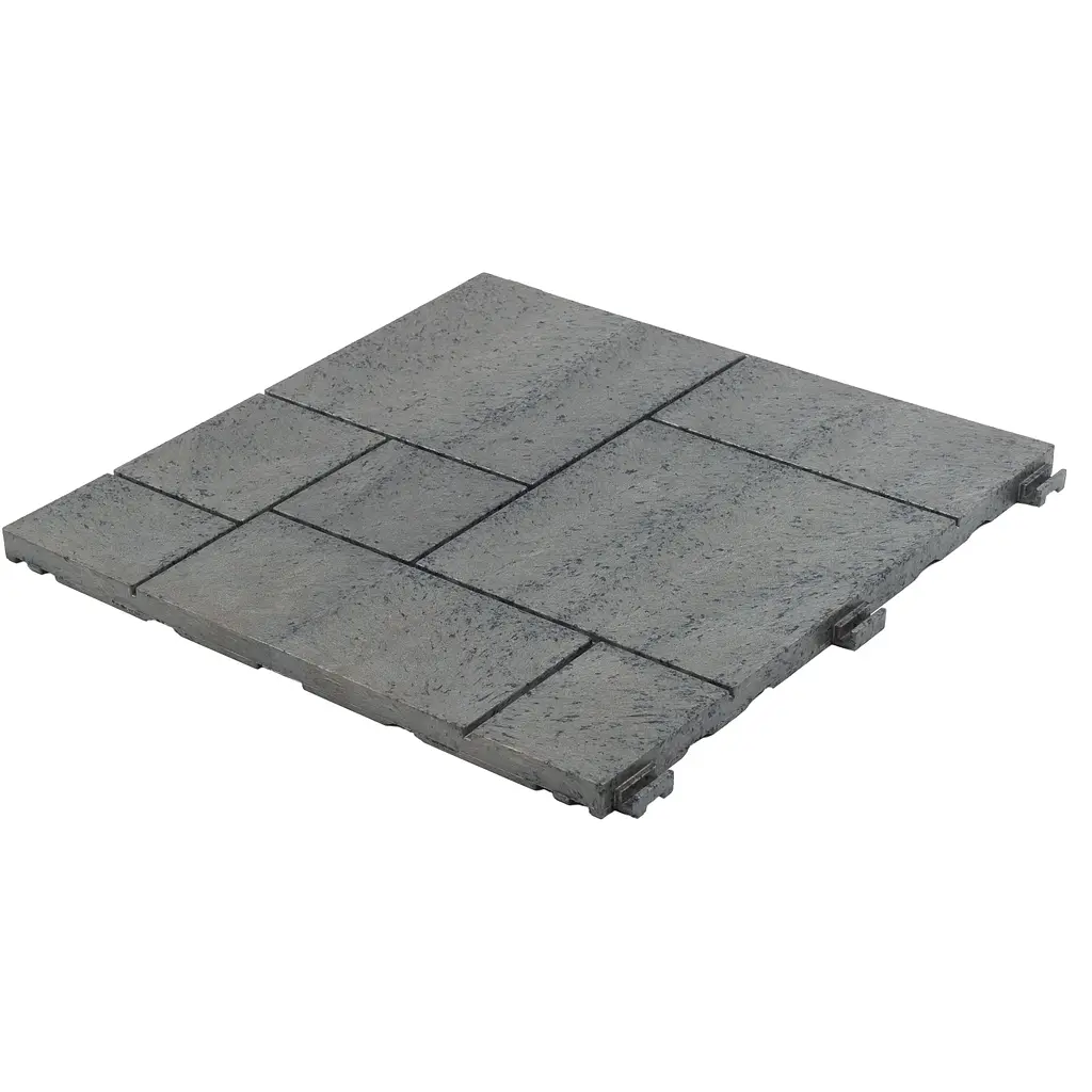 Напольное покрытие MultyHome Mosaic декоративное рифленое 30х30 см 6 шт. светло-серое (211858) - фото 2