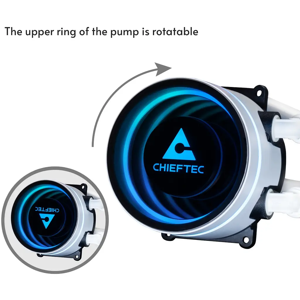 Система водяного охолодження Chieftec Iceberg 360 ARGB БІЛИЙ - фото 4