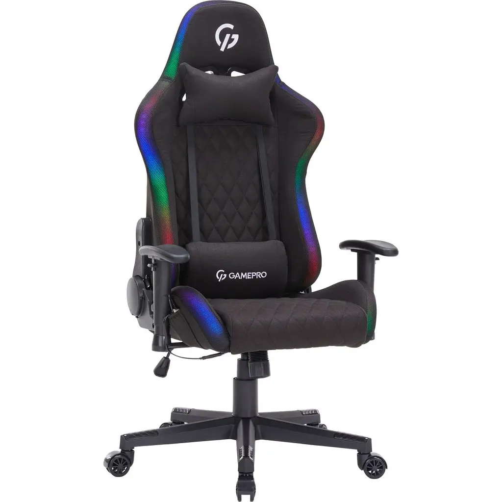 Геймерське крісло GamePro GC700FB RGB Size L Fabric Black [126423] - фото 5