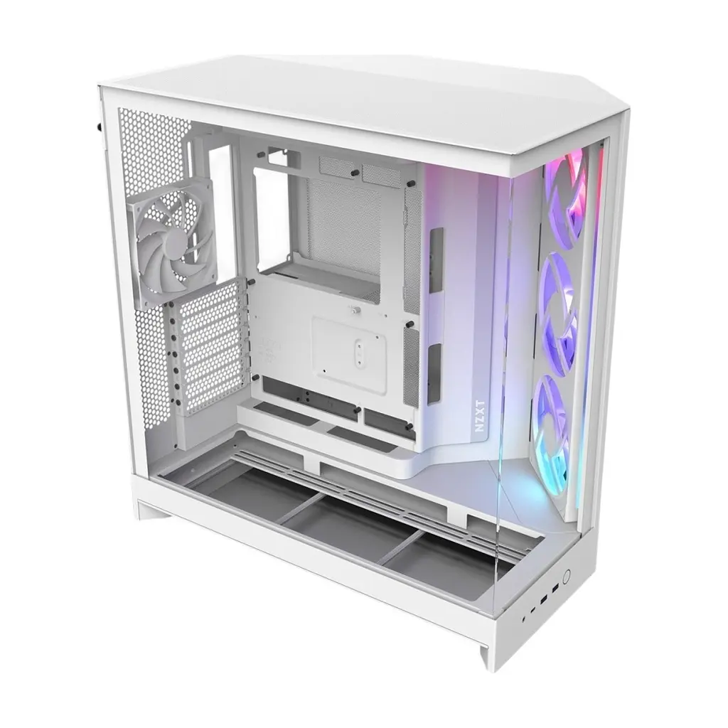 Корпус для ПК NZXT H9 Flow RGB Dual-Chamber White (CM-H92FW-R1) - фото 2