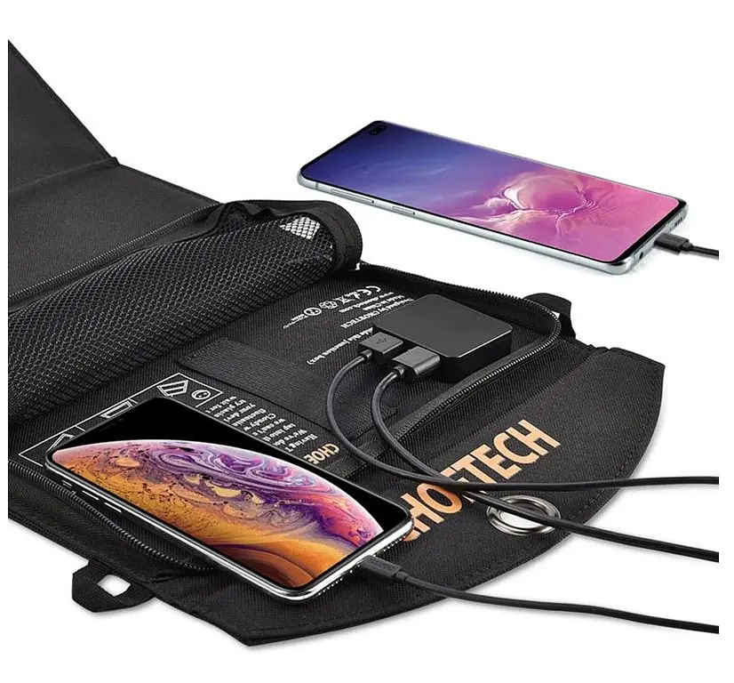 Портативная солнечная панель Choetech SC-001 2xUSB 19W - фото 3