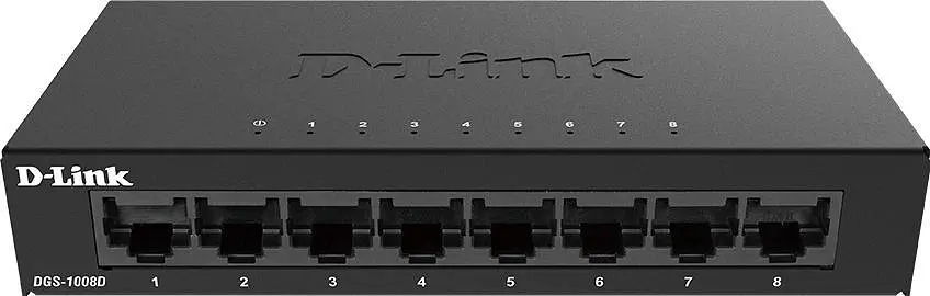 Комутатор мережевий D-Link DGS-1008D