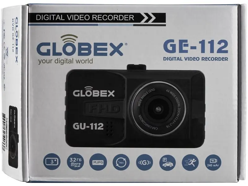 Автомобільний відеореєстратор Globex GE-112 - фото 9