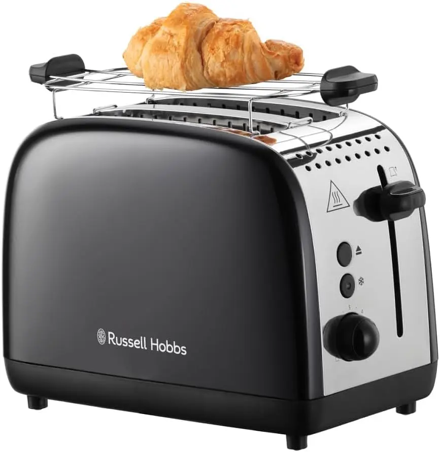 Тостер Colours Plus 1600Вт, подогрев, размораживание, металл., черный Russell Hobbs kuh0014874 - фото 4