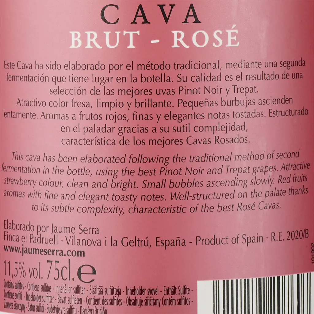 Вино игристое Arte Latino Cava Brut Rose, розовое, сухое, 11,5%, 0,75 л - фото 3