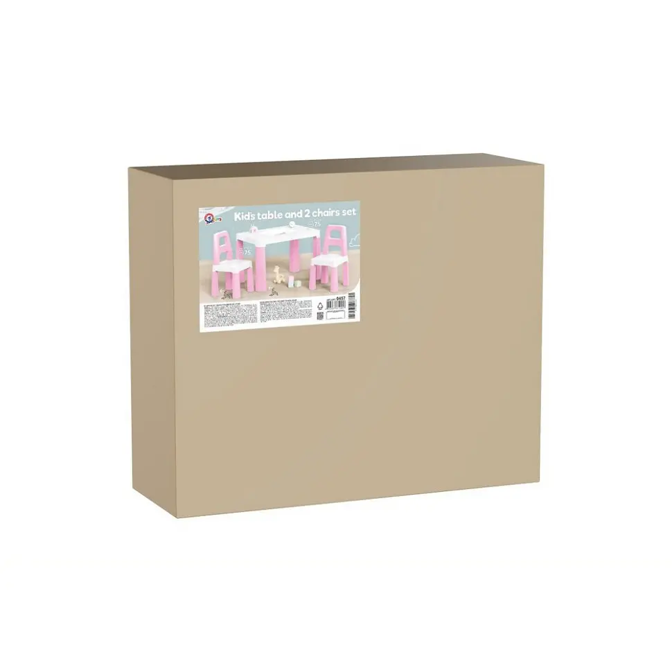 Детский стол с двумя стульями ТехноК 0457TXK розовый - фото 3
