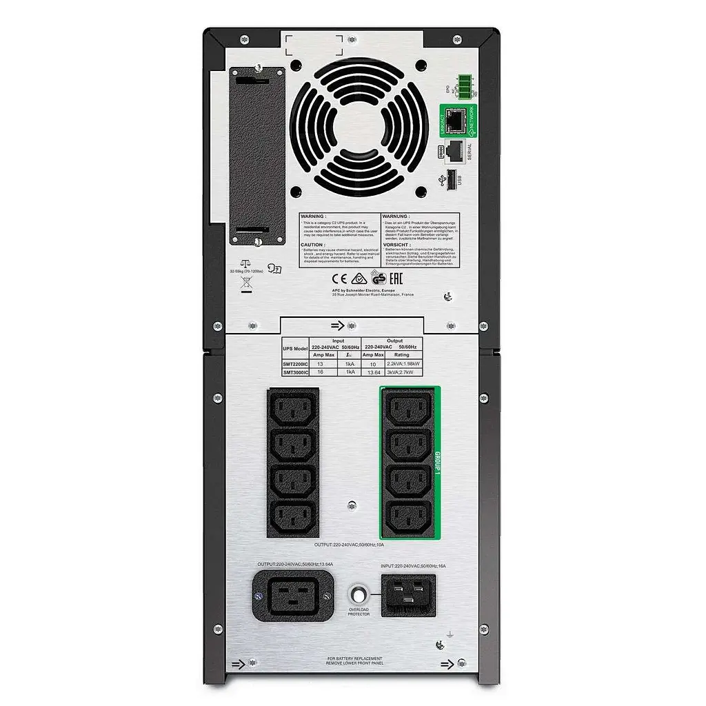 Линейно-интерактивное ИБП APC Smart-UPS 3000VA 230V LCD IEC w/SmartConnect (SMT3000IC) - фото 2