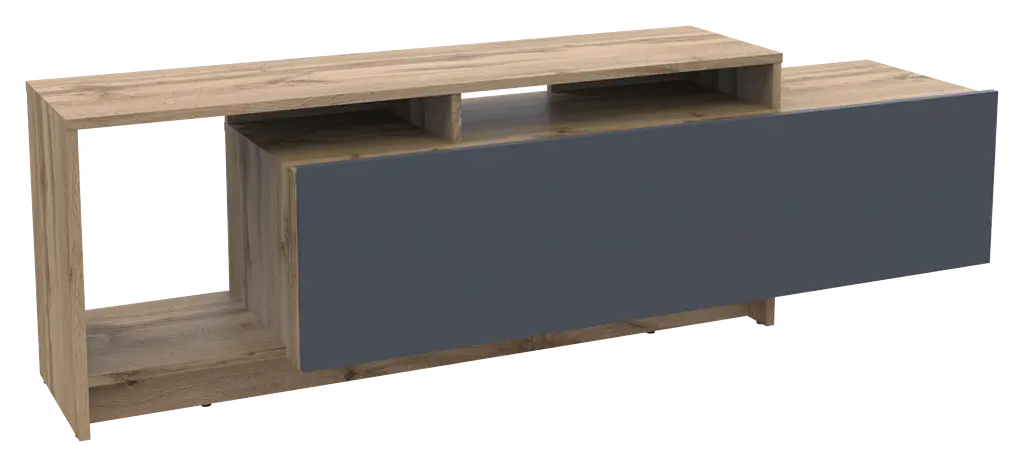 Стінка у вітальню Doros U2 Тахо Графіт ДСП 160х38х48 см (41510106) - фото 6