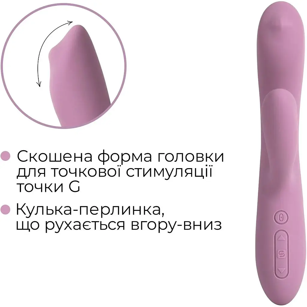 Вібратор-кролик із перлинною стимуляцією точки G Svakom Trysta Neo Violet - фото 5