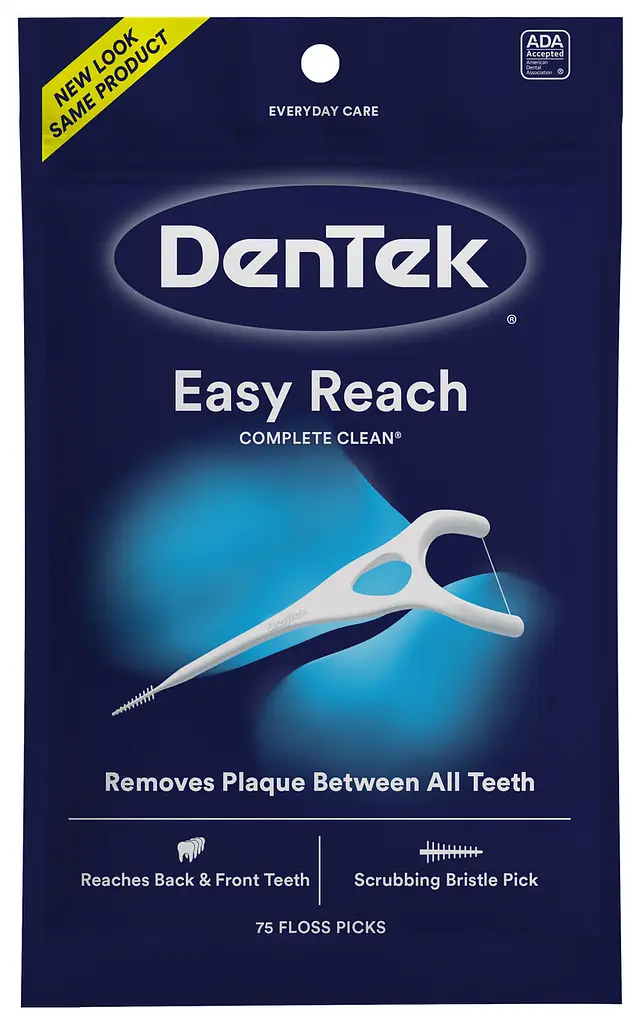 Флос-зубочистки DenTek Complete Clean Easy Reach для задніх зубів, 75 шт - фото 3