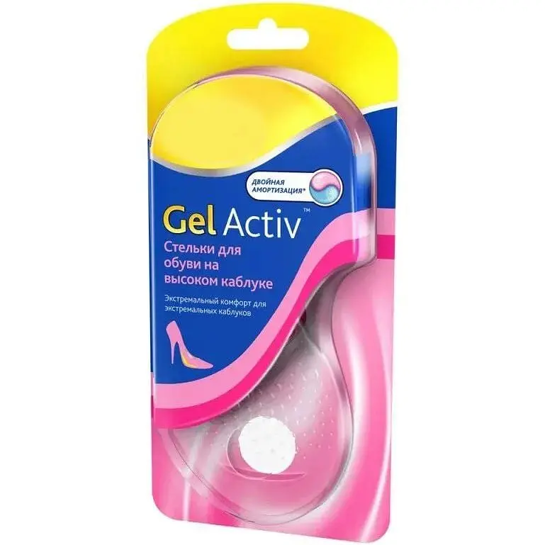 Устілки Sholl GelActiv силіконові жіночі Високий каблук (kz104) - фото 2