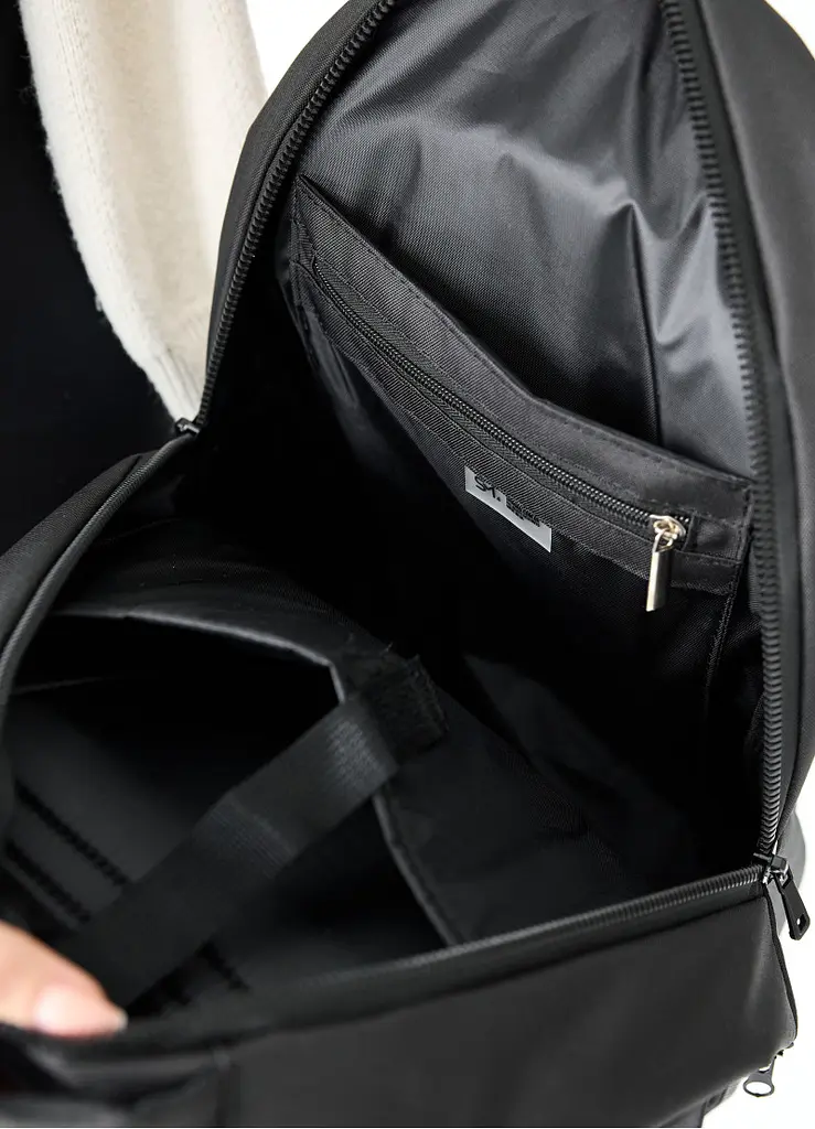 Жіночий рюкзак Sambag Zard LZN чорний тканевий 43 х 27 х 13 см (25000065) - фото 8