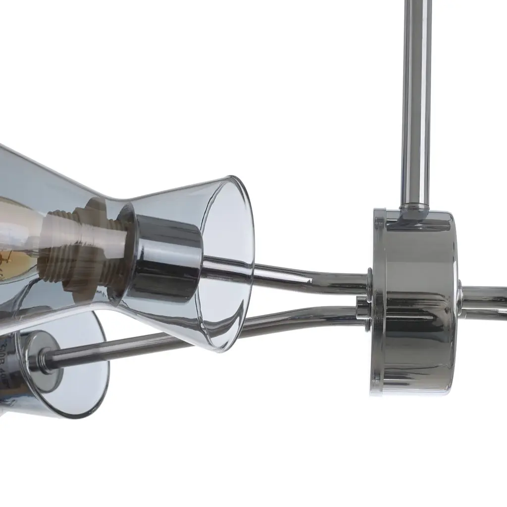 Люстра Brille потолочная лофт в спальню E14 40W CH (LK-670C/4) - фото 5