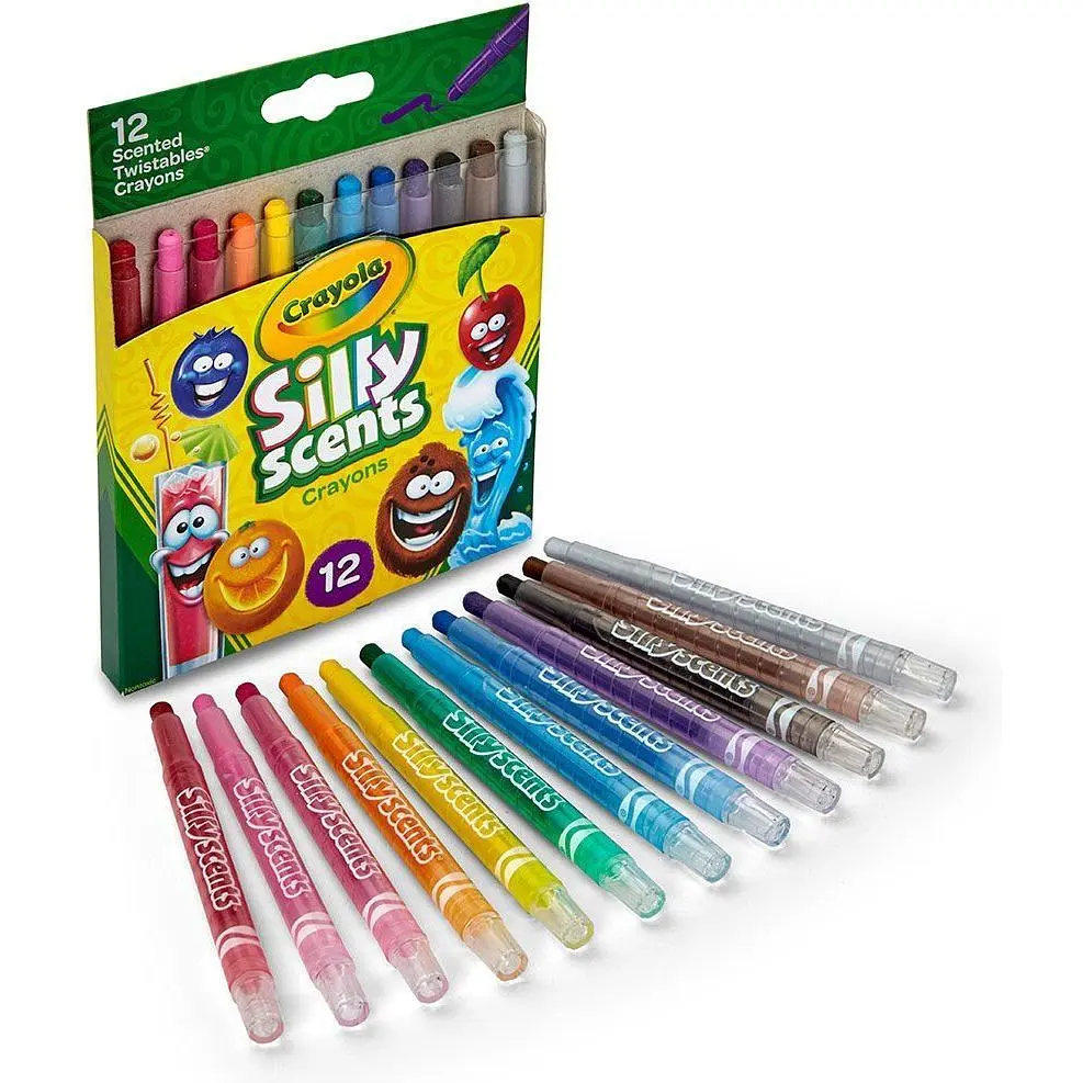 Набір воскової крейди Crayola Silly Scents Твіст ароматизований 12 шт. (52-9712) - фото 2