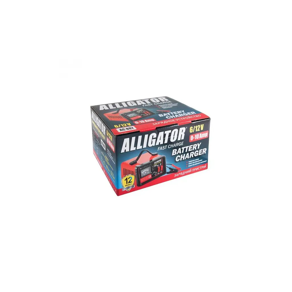Зарядний пристрій для автомобільного акумулятора Alligator AC807 - фото 5