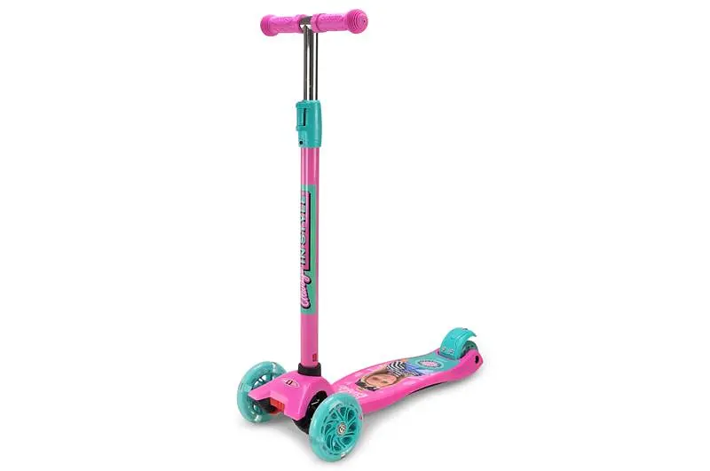 Самокат дитячий 4-х колісний BH2616 Barbie MAXI, колеса PU, що світяться. - фото 2