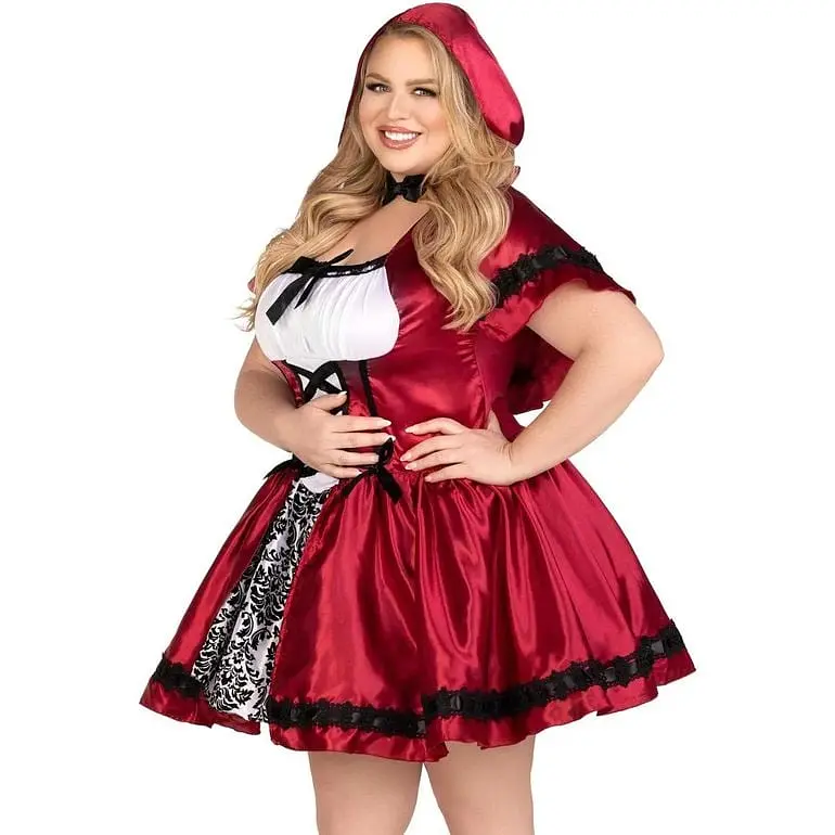 Костюм красной шапочки Leg Avenue Gothic Red Riding Hood 3X-4X - фото 8