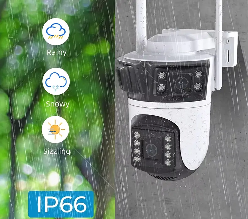 Вулична WiFi IPкамера Besder XM56  9Мп  3 об'єктиви Zoom 6-кратний  IcSee - фото 7