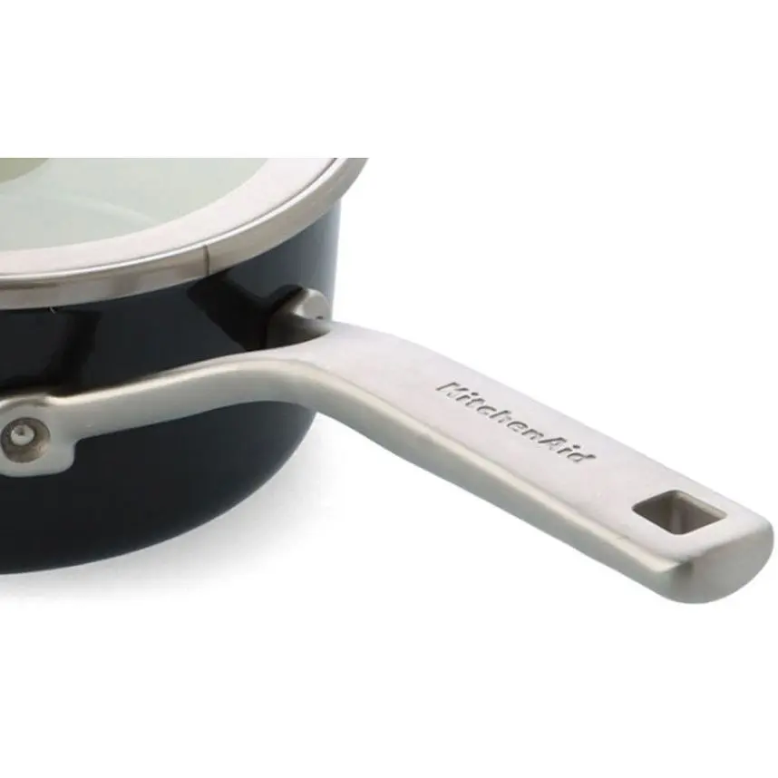 Ковш KitchenAid Steel Core с крышкой 20 см 2.4 л черный (CC003288-001) - фото 2