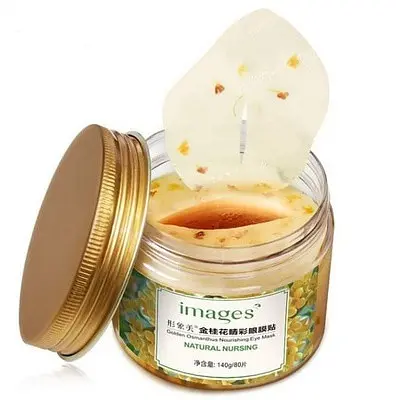 Тканинні патчі Images із золотим османтусом Golden Osmanthus Nourishing Eye Mask 80 штук - фото 2