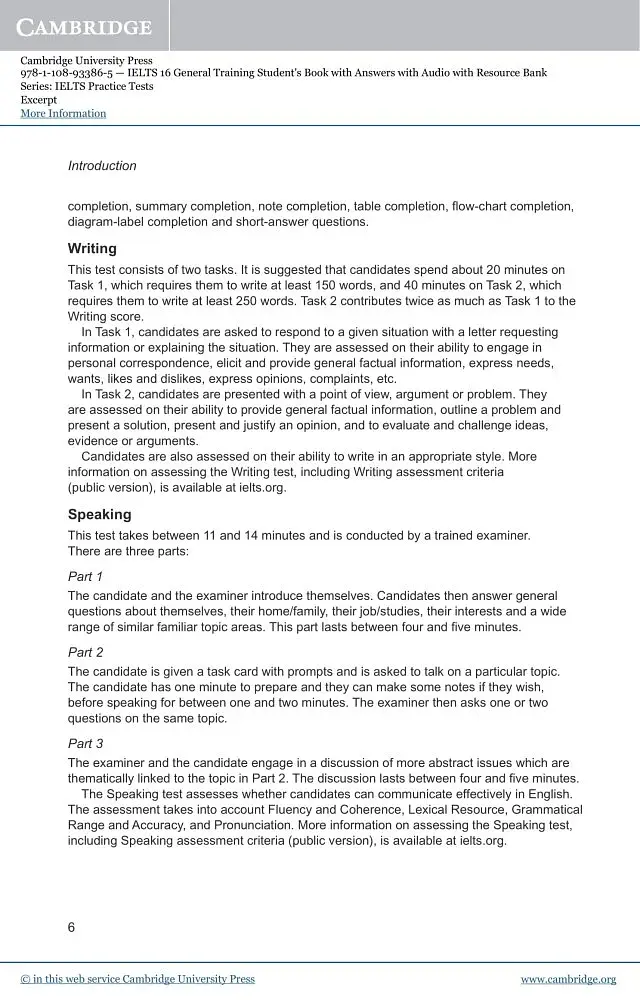 Cambridge Practice Tests IELTS 16 General with Answers, Downloadable Audio and Resource Bank - фото 5