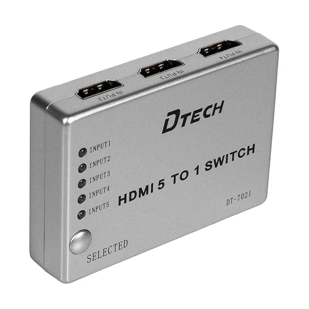 Комутатор 4K@30Hz HDMI 5x1 Dtech DT-7021 (MS) (74-00135) - фото 9
