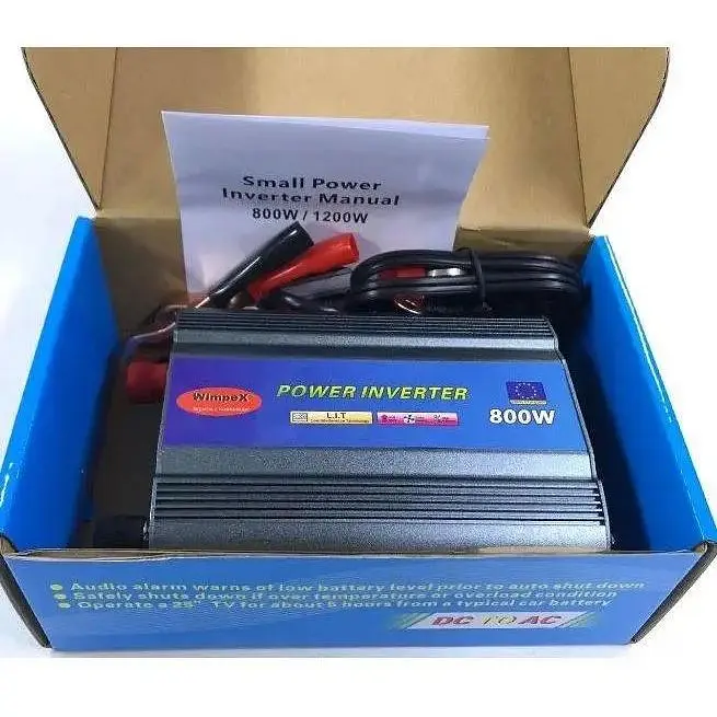 Преобразователь постоянного тока Wimpex 800W инвертор для автомобиля 12-220В - фото 4