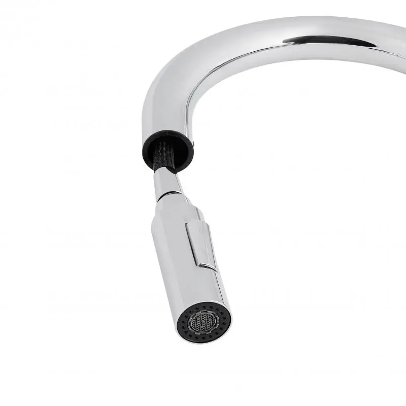 Змішувач для кухні Qtap Lenicka 9138103UC з висувним виливом - фото 4