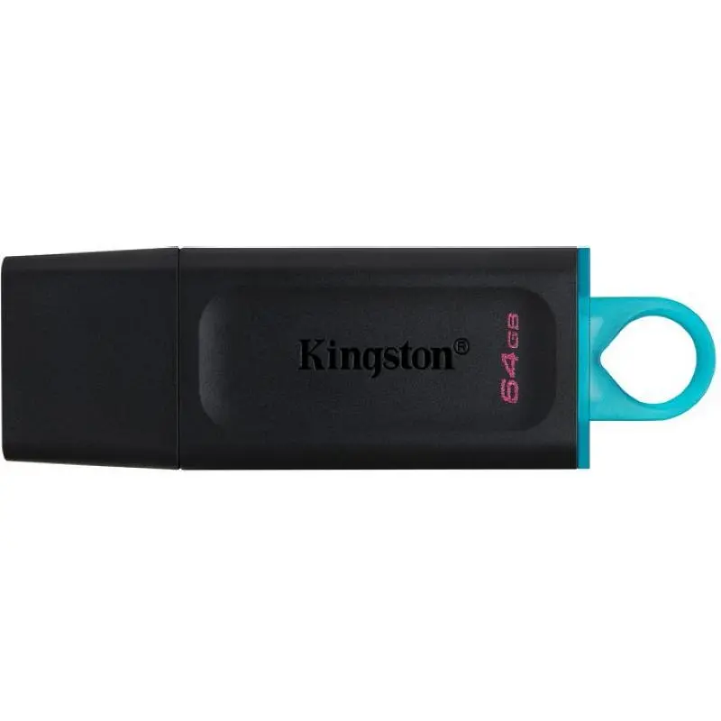 Флеш пам'ять USB Kingston DataTraveler Exodia 64GB USB 3.2 Gen 1 Black/Teal (DTX/64GB) - фото 3