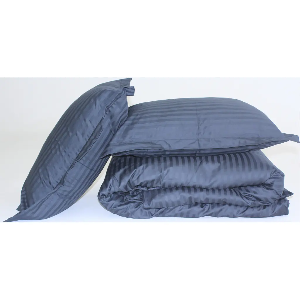 Постільна білизна MirSon SatinStripe 30-0021DarkBlue 200х220 Євро (2200005255773) - фото 9