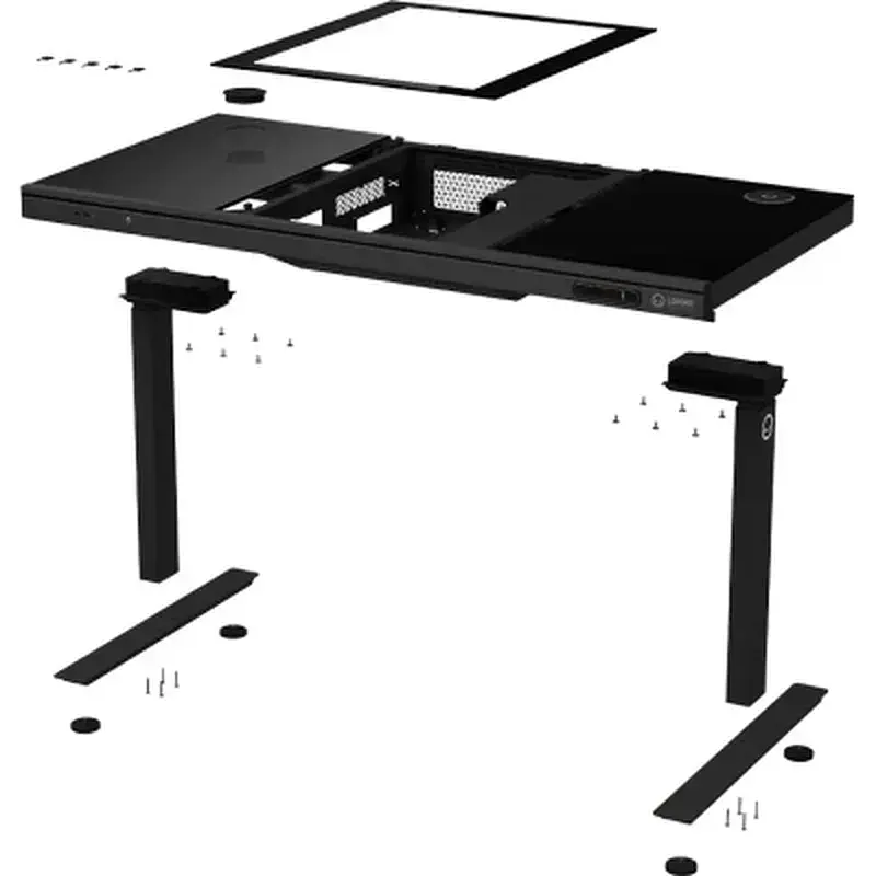 Комп'ютерний стіл Lorgar ELITE 90G Glass Black (LRG-DE90G) - фото 5