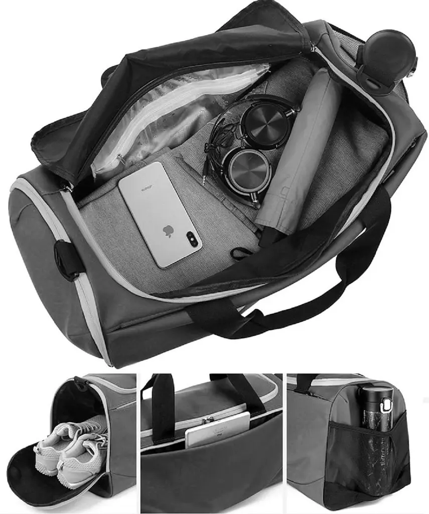Спортивна текстильна сумка Confident TB9-T-217A чорна - фото 3