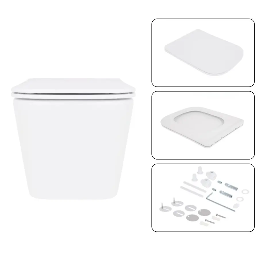 Набір Q-tap Nest 4 в 1 підвісний унітаз Crow Ultra Quiet 520x360x290 + комплект інсталяції QT05335172W48196 - фото 6