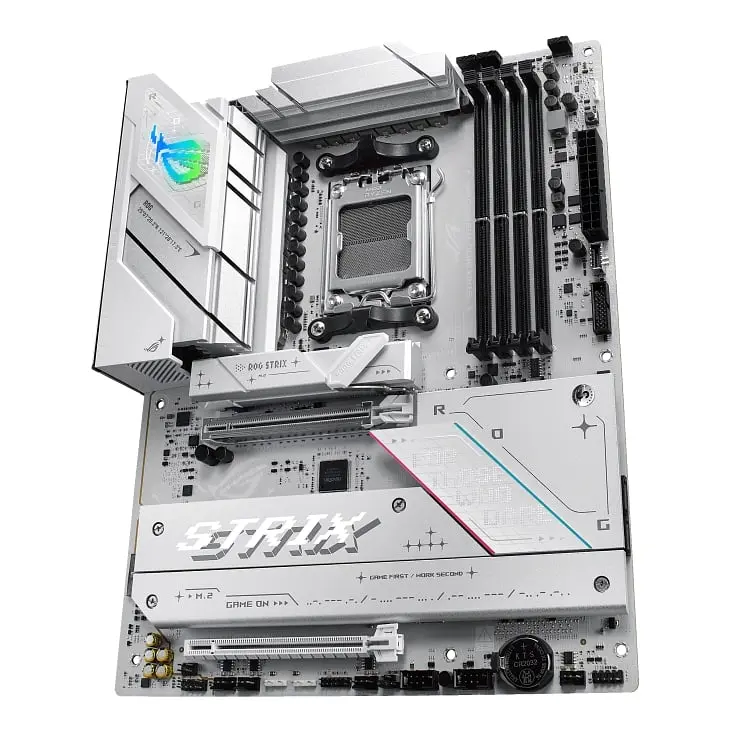 Материнcька плата ROG STRIX B850-A GAMING WIFI sAM5 B850 4xDDR5 M.2 HDMI DP Wi-Fi BT ATX білий Asus teh0019104 - фото 6
