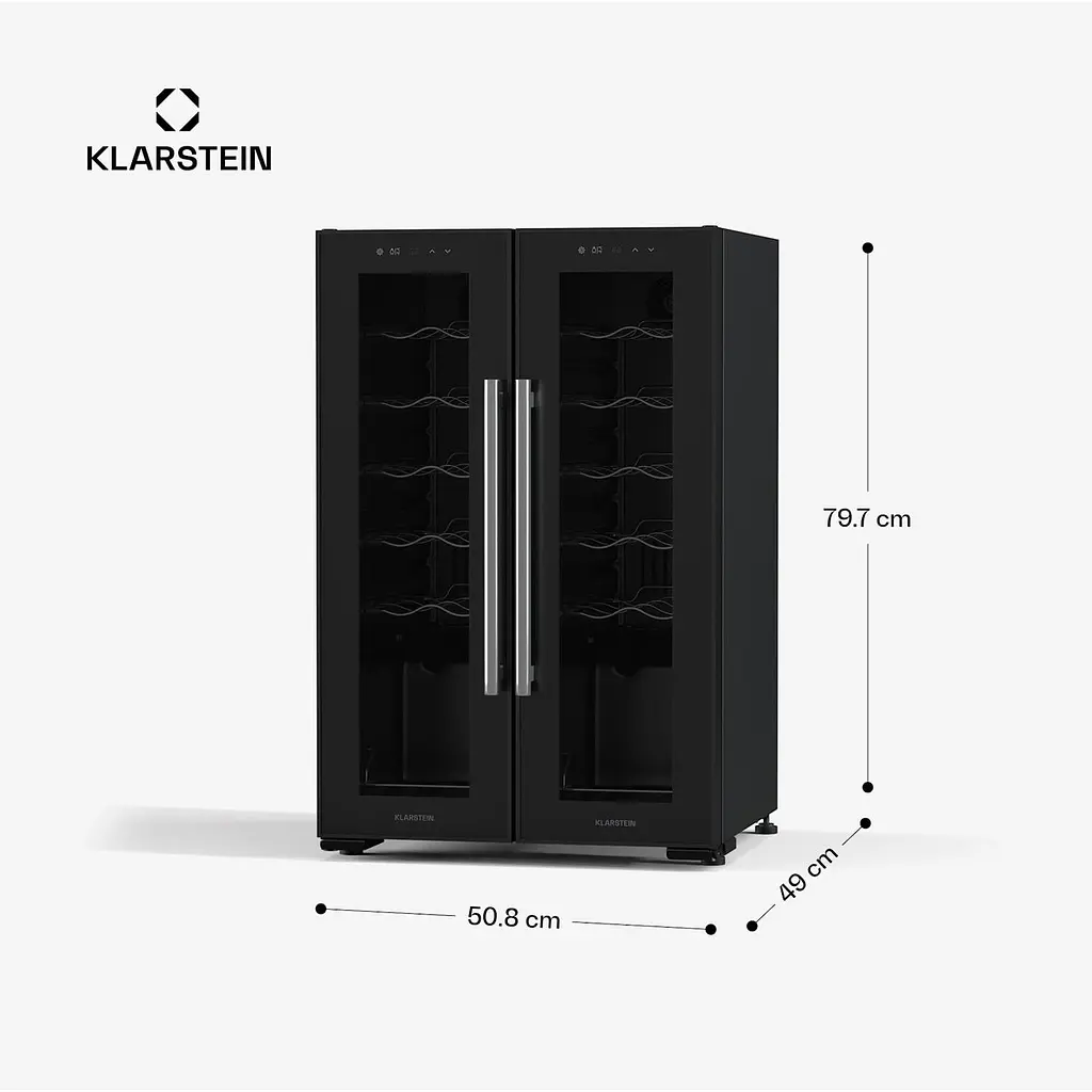Винный холодильник Klarstein Shiraz 24 2 зоны (10046441) - фото 7