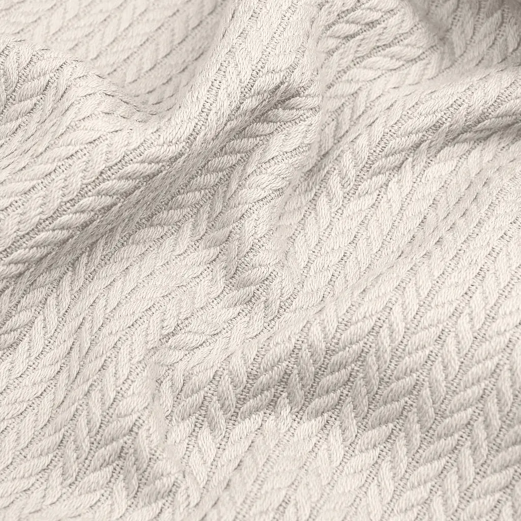 Плед покривало Cosas Ivory Knitted Braid 240х260 см косичка (Blanket_05Ivory_KnittedBraid_240x260) - фото 4