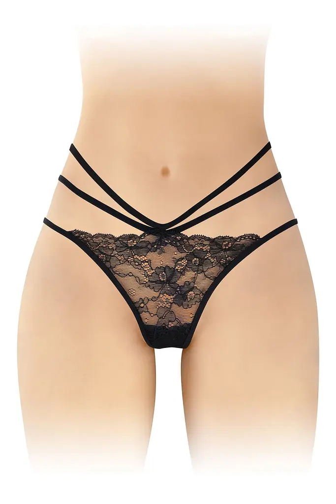 Трусики з відкритою попкою Fashion Secret Nadia Black Fashion Secret SO4061 94680