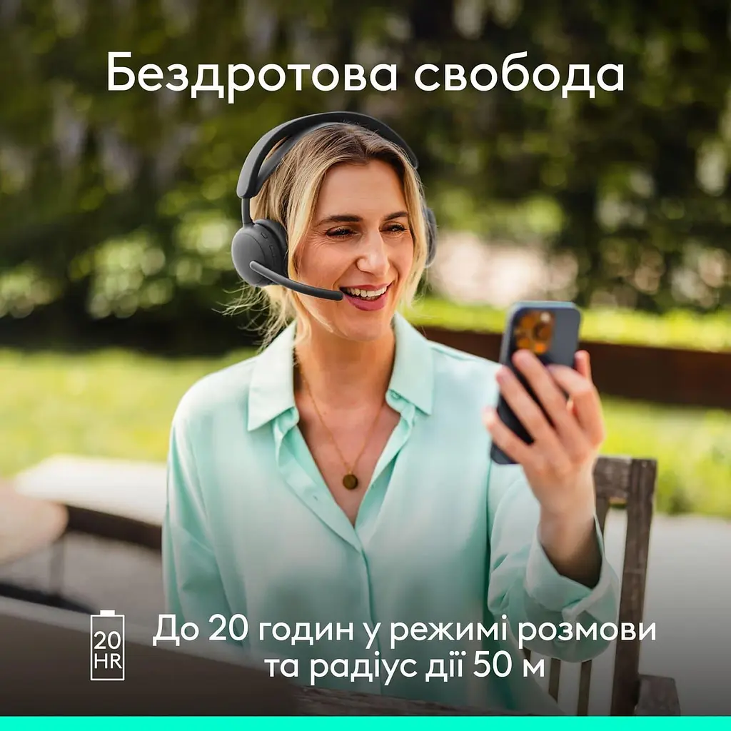 Гарнітура Logitech ZONE Wireless 2 ES Headset Graphite (981-001503) - фото 5