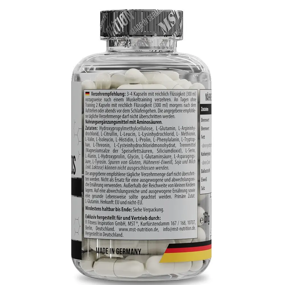 Амінокислота MST Nutrition 21 Amino Acids, 120 капсул для підтримки м'язів - фото 2