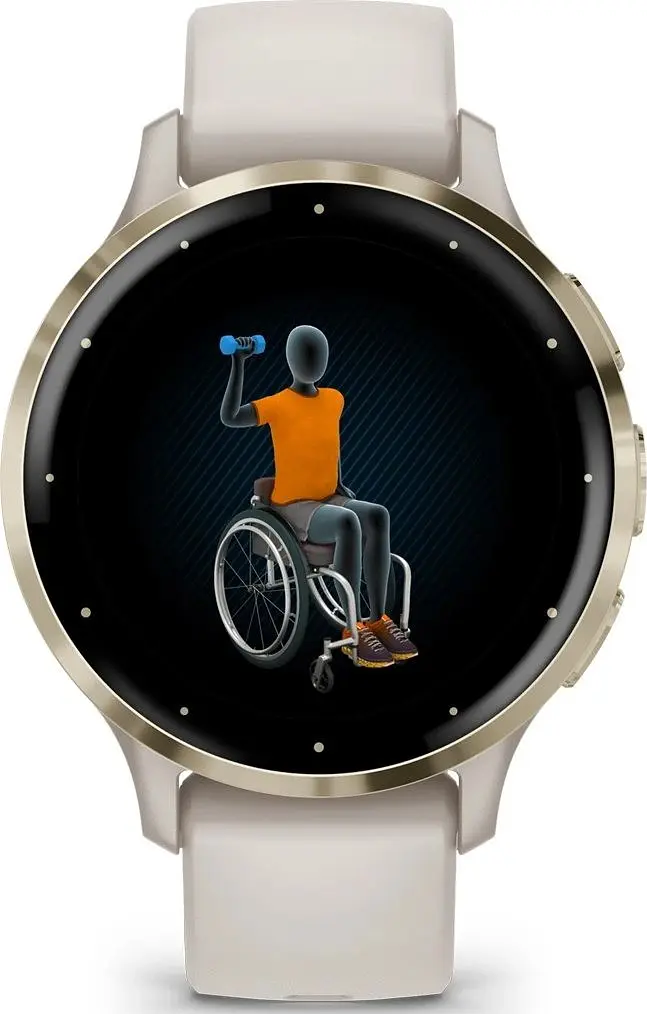 Смарт-годинник Garmin Venu 3S Soft Gold S. Steel Bezel w. French Gray Case and S. Band (010-02785-02/52) - фото 4