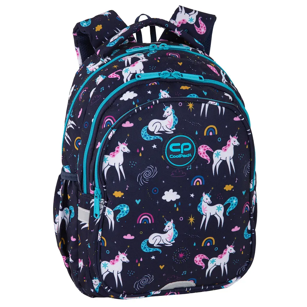 Рюкзак CoolPack Jerry Mrs. Unicorn 19 л + Сумка для взуття CoolPack Vert Mrs Unicorn + Пенал на блискавці CoolPack Campus Mrs Unicorn з органайзером для ручок 23x9x5 см - фото 2