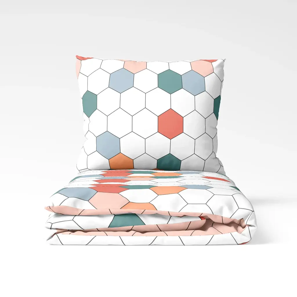 Комплект постільної білизни ТЕП Happy Sleep Барвисті соти двоспальний 50x70