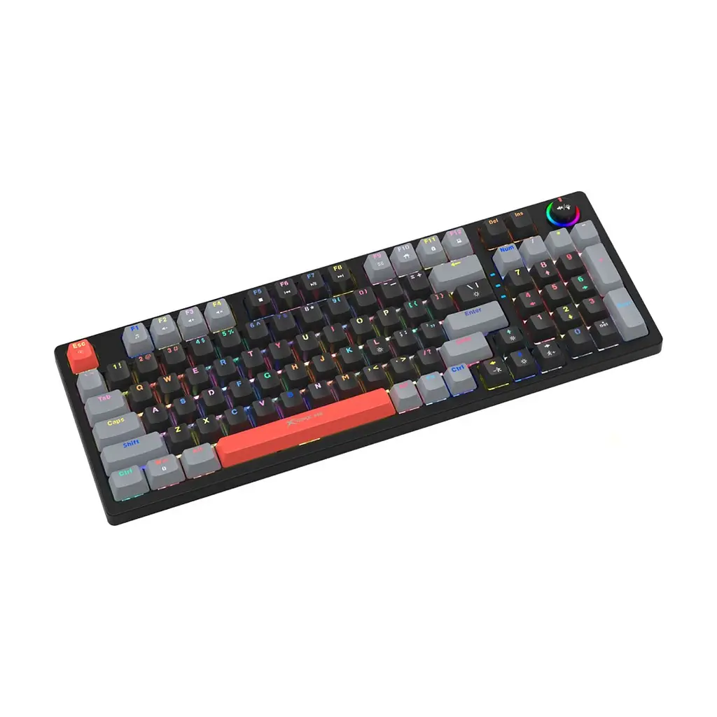 Клавіатура Xtrike ME GK-987 RGB Mechanical USB UA Black/Grey (GK-987GGRUA) - фото 2