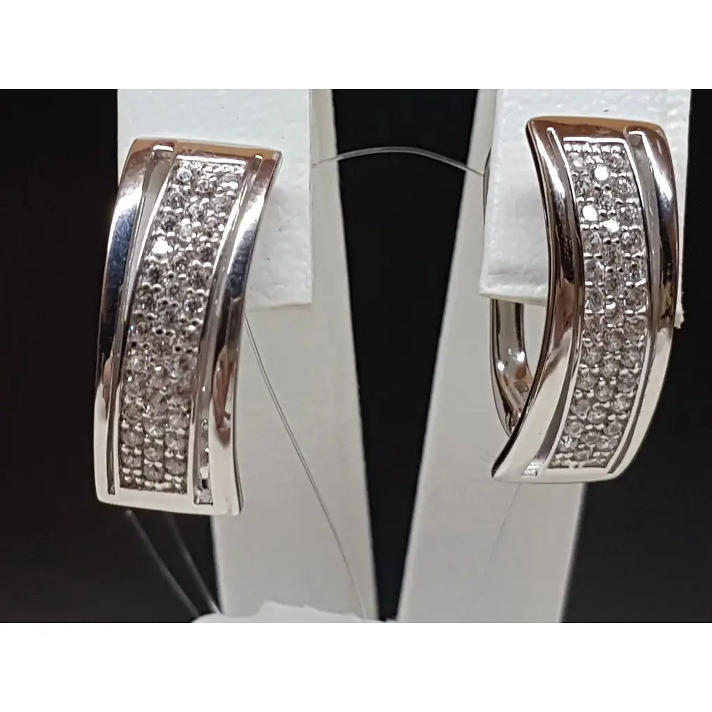 Серебряные серьги Qvaliz с фианитами. 902-00993 - фото 3