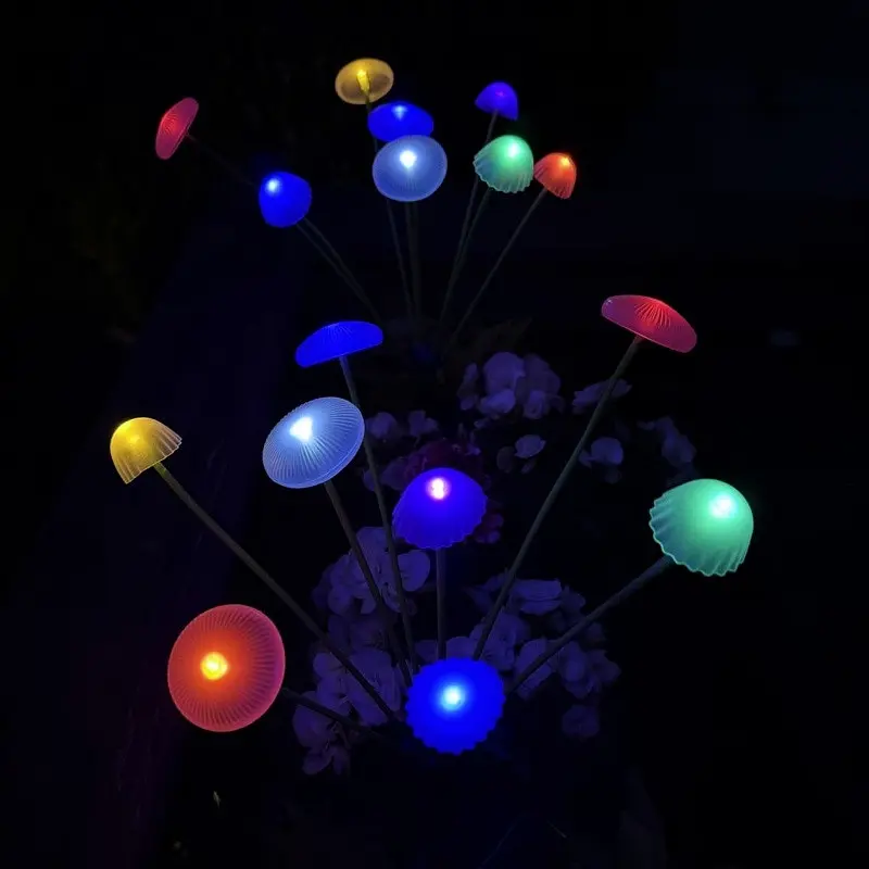 Садовий світильник SunLamp на сонячній батареї — кольорові грибочки LED, 2 шт., датчик присмерку - фото 8