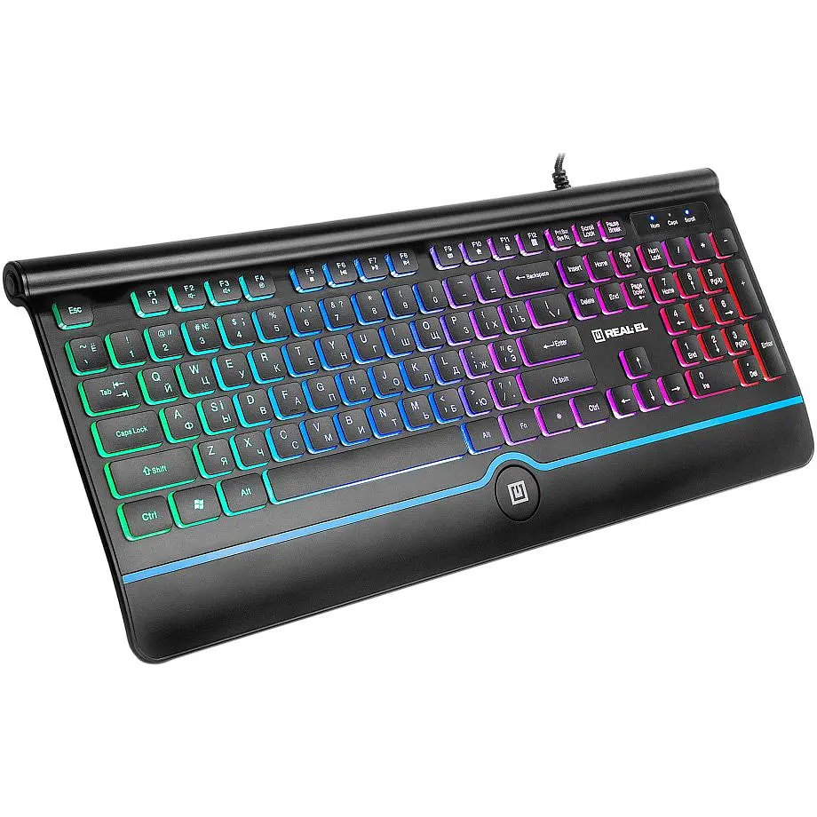 Клавиатура REAL-EL Comfort 8000 Backlit Black (EL123100033) [128769] - фото 3