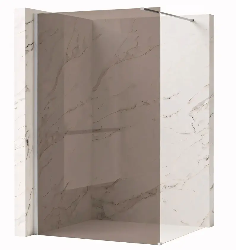 Душова стінка Rea Flexi 120x195 brown chrome KPL-K99070