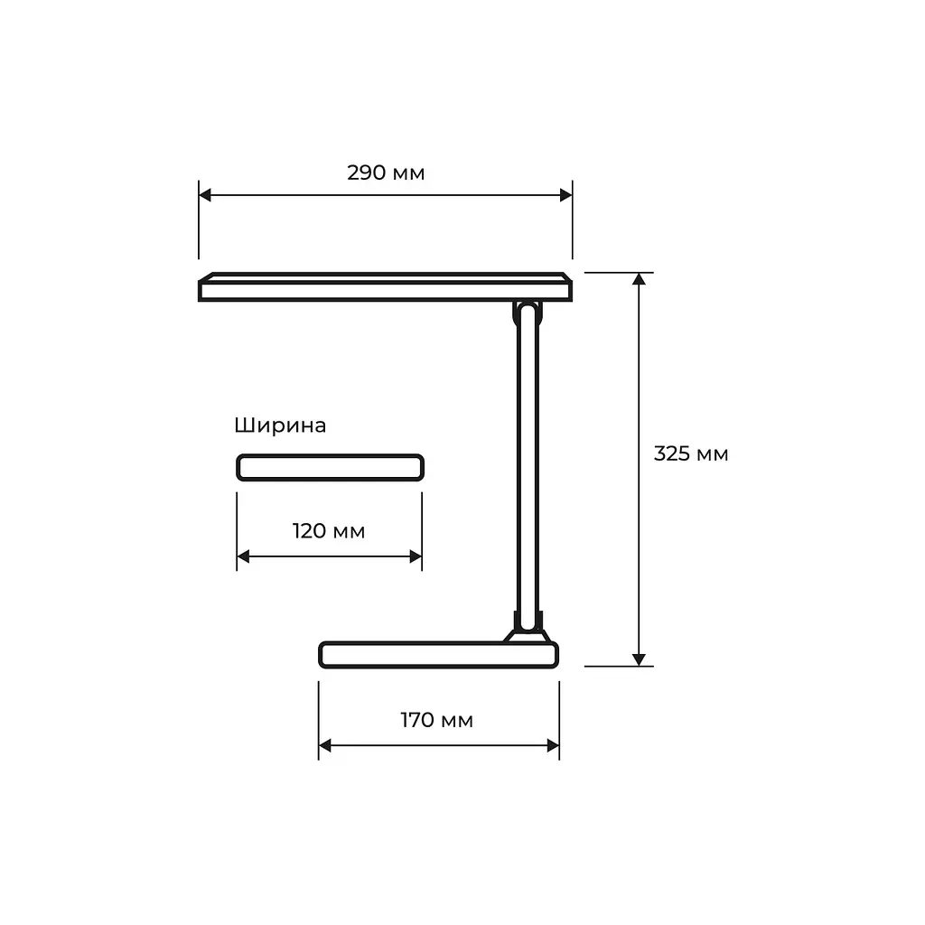 Світильник настільний Eurolamp LED  білий  (LED-TLB-6W(white)) - фото 3
